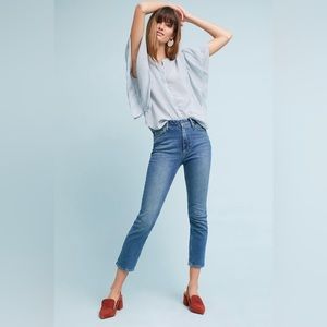 M.i.h Jeans Niki High Rise Cropped Jeans Size 27 Blue Ankle